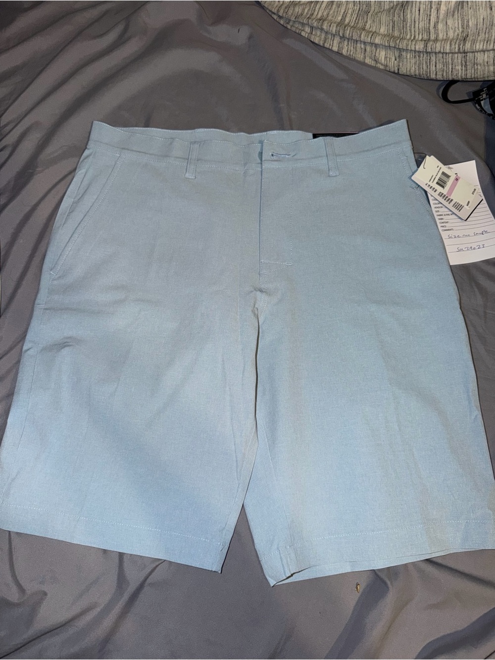 Callaway Light Blue Men’s Flat Front Golf Shorts
